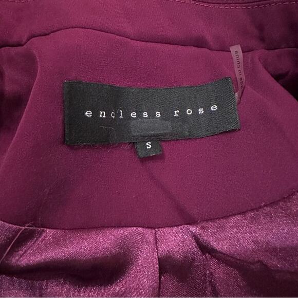 RTR Endless Rose‎ Purple Pink Single Breasted Long Sleeve Blazer Sz S - Picture 8 of 13